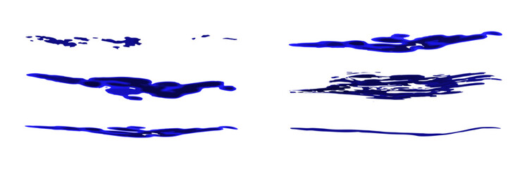 A set of watercolor brushes, isolated on a white background, for design projects. Vector graphics 