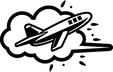 Doodle Aeronaut Doodled Air Travel Icon Airborne Sketches Playful Flight Design
