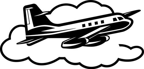 Doodle Aviator Whimsical Aircraft Icon Jetset Sketch Doodled Air Travel Symbol