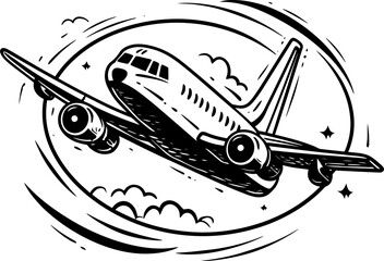 Airborne Sketches Sketchy Aviation Symbol Flighty Doodles Whimsical Airplane Design
