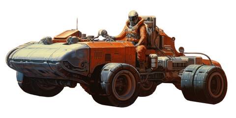 PNG Man driving a car vehicle desert moon. AI generated Image by rawpixel.