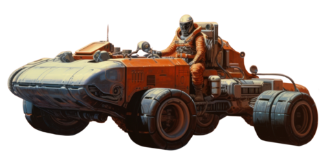 PNG Man driving a car vehicle desert moon. AI generated Image by rawpixel.