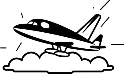 Flight Sketches Playful Aviation Design Doodle Airways Whimsical Plane Icon