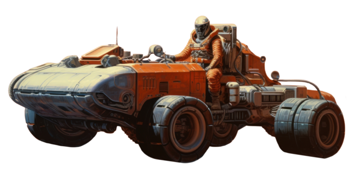 PNG Man driving a car vehicle desert moon. AI generated Image by rawpixel.