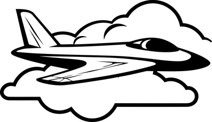 Doodle Wings Sketchy Flight Illustration Flight Doodle Playful Air Travel Logo
