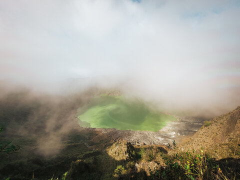 Beautiful view of the Chichonal volcano, Chiapas, Mexico