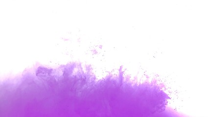 Purple color dye melt on white background,Abstract smoke pattern,Colored liquid dye,Splash paint - obrazy, fototapety, plakaty