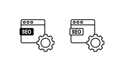 Management icon design with white background stock illustration