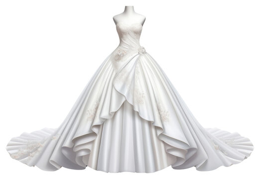 PNG Wedding dress fashion white gown. AI generated Image by rawpixel.