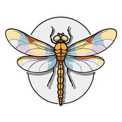 clipart vector isolation a dragonfly