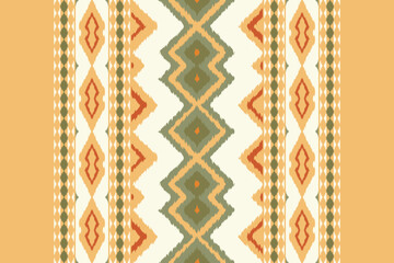 Fabric ethnic tribal pattern art. Ethnic ikat seamless pattern. American and Mexican style. Design for background, wallpaper, illustration, fabric, clothing, carpet, textile, batik, embroidery.