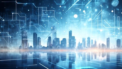 Obraz premium abstract binary code，New future technology concept abstract background for business solution