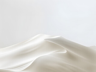 Obraz premium 柔らかな雲のようなフォルムの白い抽象的な背景