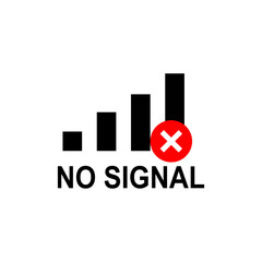 No signal icon on white background.