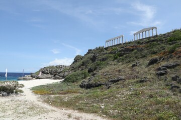 Obraz premium Ruins on the coast of Fortune Island in Nasugbo, Batangas, Philippines
