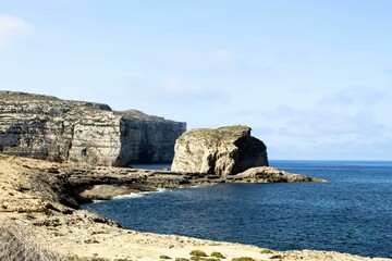 Fototapeta premium Rocky landscape on the seashore