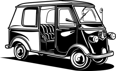 Urban Explorer Rickshaw Logo Design City Sprints Tuk Tuk Vector Emblem