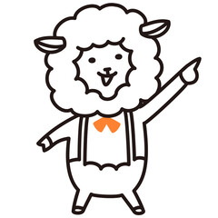 色加工ok ひつじ素材No.18 こっち_上