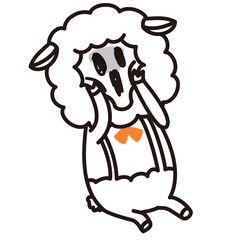 色加工ok ひつじ素材No.17 恐怖