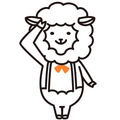 色加工ok ひつじ素材No.16 了解