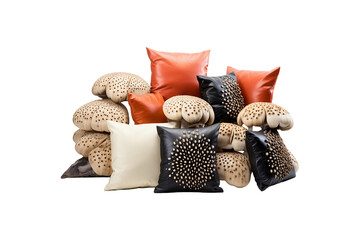 Photo Pillows on transparent background.