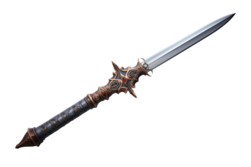 Dragons Breath: Sword of the Ancient Guardian. On White or PNG Transparent Background.