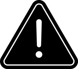 Warning Dangerous attention icon, danger symbol, Warning triangle icon. Caution warn in png. Warning sign with exclamation mark vector.