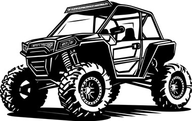 Trail Trekker UTV Logo Icon for Nature Lovers Terrain Thriller Vector Emblem for UTV Enthusiasts