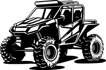 UTV Explorer Logo for Outdoor Adventures Terrain Thriller UTV Emblem Symbolizing Adventure