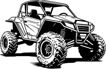 UTV Adventure Seeker Emblematic Design for Outdoor Exploration Trail Trekker UTV Logo Icon for Nature Lovers