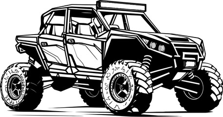 Outdoor Voyager UTV Logo Icon for Outdoor Exploration Adventure Cruiser Vector Emblem for UTV Enthusiasts © BABBAN