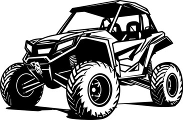 UTV Adventurer Emblem Symbolizing Outdoor Excursions Adventure Voyager Vector Logo for UTV Enthusiasts