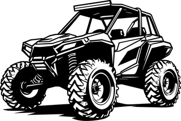 Off Road Enthusiast Sport Vehicle Icon Adventure Tracker UTV Logo Symbol