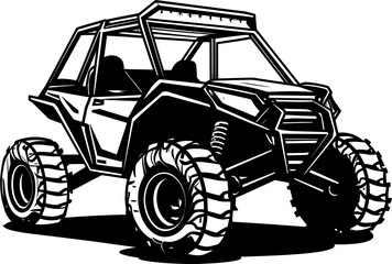 Naklejka premium Nature Explorer UTV Emblem Symbol Off Road Odyssey Sport Vehicle Logo