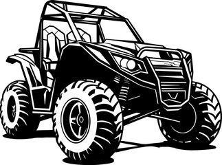 Wilderness Warrior UTV Logo Design Terrain Tamer Sport Vehicle Icon