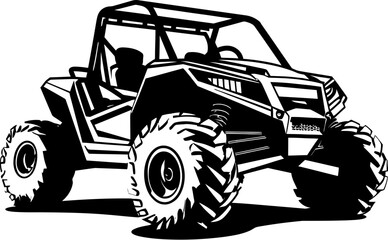 Off Road Enthusiast Sport Vehicle Symbol Adventure Tracker UTV Logo Emblem