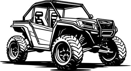 Wilderness Warrior UTV Vector Symbol Terrain Tamer Sport Vehicle Logo