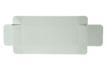 Unfolded grey paper box