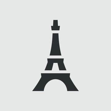 Paris. Simple shape vector icon