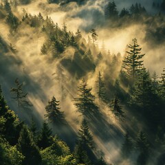 sunrise in the mountains