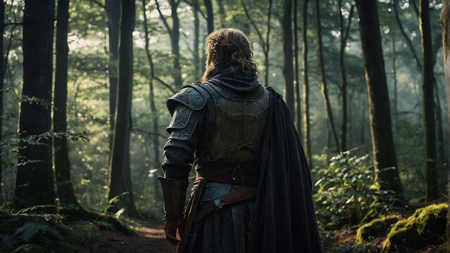 Battle of Campanella: Tale of the legend king Arthur-AI Generated Digital Art