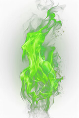 Obraz premium PNG Green flame smoke fire backgrounds