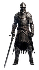 Obraz premium PNG Black knight sword weapon adult