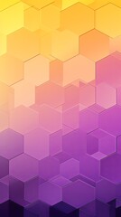 Obraz na płótnie Canvas Lavender and yellow gradient background with a hexagon pattern in a vector illustration