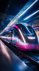 Fototapeta premium High-tech high-speed rail