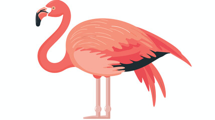 Flamingo flat vector icon which can easily modify or