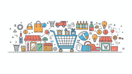 Ecommerce business concept. Purchasing goods 