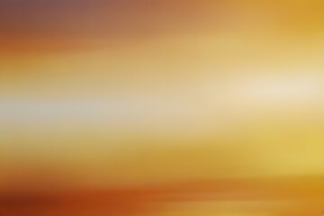 Fototapeta premium A blurred golden warm yellow and orange abstract sunny summer sky background Illustration. Generative AI