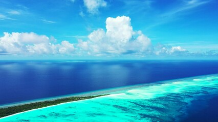 Beautiful view of a calm sea under the clear sky on a sunny day