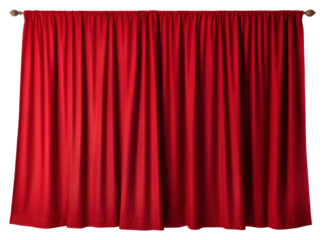 PNG A straight red curtain white background architecture elegance